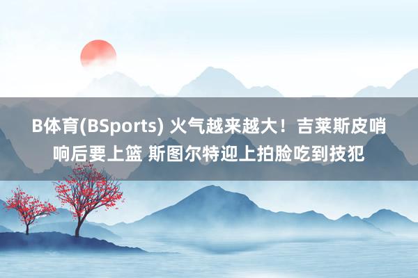 B体育(BSports) 火气越来越大！吉莱斯皮哨响后要上篮 斯图尔特迎上拍脸吃到技犯